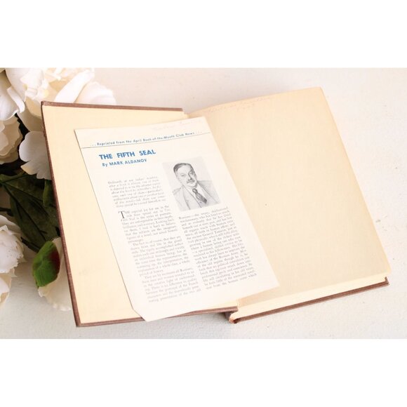 Vintage 1940s Book, " The Fifth Seal" by Mark Aldanov Published Charles Scribner - Picture 3 of 10